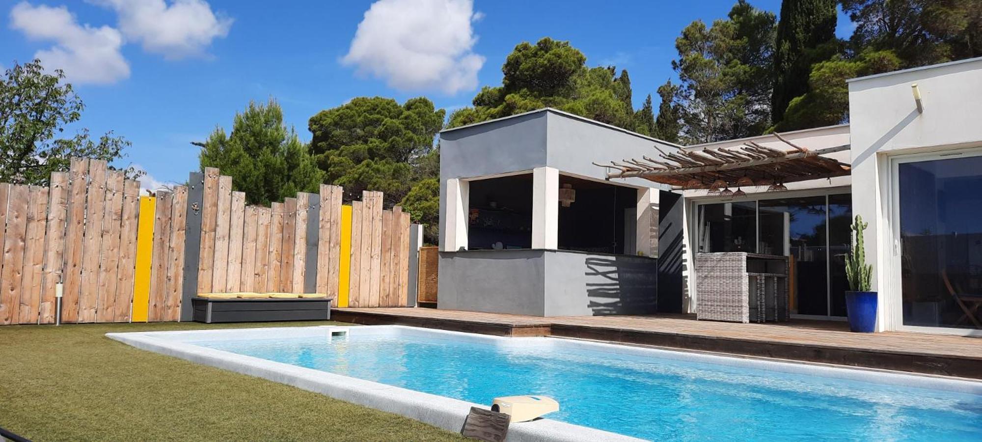 La Villa Du Saule Salles-d'Aude Bagian luar foto